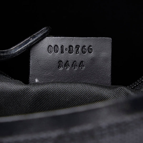 グッチ GGキャンバス ワンショルダーバッグ 001 3766 ブラック レザー レディース GUCCI 【中古】