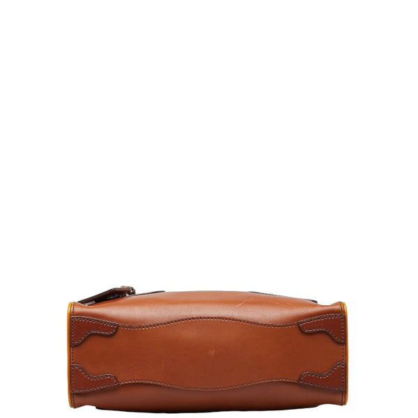 プラダ ハンドバッグ ワンショルダーバッグ  ブラウン レザー レディース PRADA 【中古】