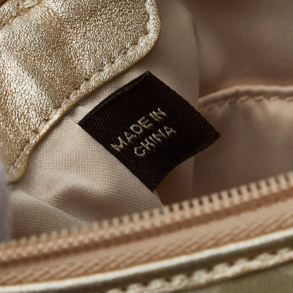 コーチ オプアート ワンショルダーバッグ ハンドバッグ 45382 ベージュ ナイロン レザー レディース COACH 【中古】