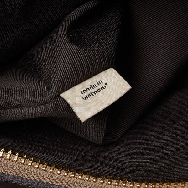 コーチ シグネチャー 斜め掛け ショルダーバッグ F29960 ブラウン ゴールド キャンバス レザー レディース COACH 【中古】