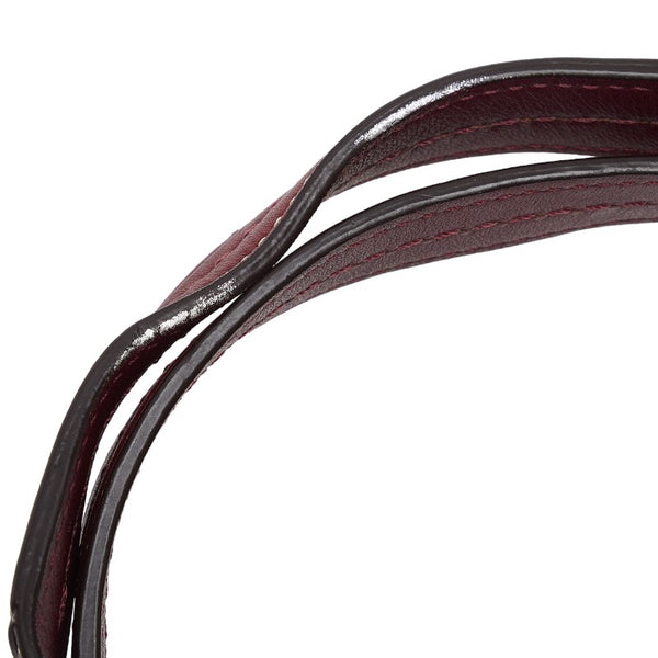 コーチ ハンドバッグ トートバッグ F12602 ワインレッド レザー レディース COACH 【中古】