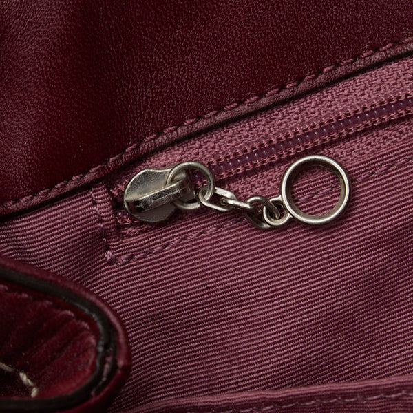 コーチ ハンドバッグ トートバッグ F12602 ワインレッド レザー レディース COACH 【中古】