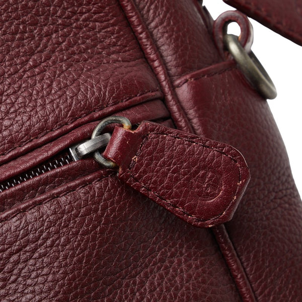 ジョルジオアルマーニ ハンドバッグ ショルダーバッグ 2WAY ワインレッド レザー メンズ GIORGIO ARMANI 【中古】