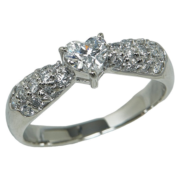 Pt900 プラチナ ダイヤ0.30ct ダイヤ0.30ct リング 指輪 レディース 10号 【中古】