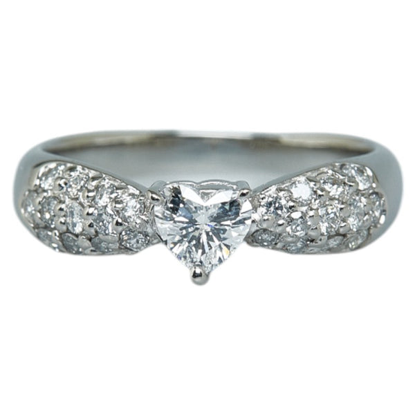 Pt900 プラチナ ダイヤ0.30ct ダイヤ0.30ct リング 指輪 レディース 10号 【中古】