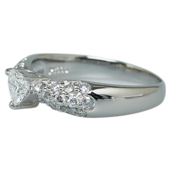 Pt900 プラチナ ダイヤ0.30ct ダイヤ0.30ct リング 指輪 レディース 10号 【中古】