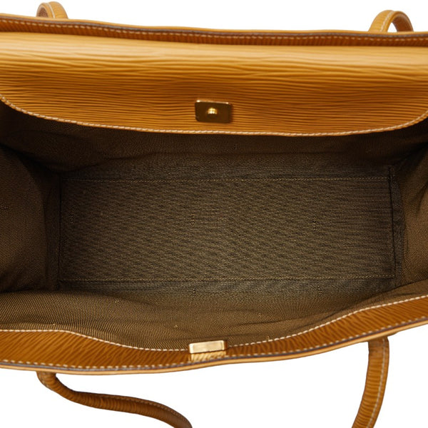 フェンディ ロゴ トートバッグ ショルダーバッグ イエロー レザー レディース FENDI 【中古】