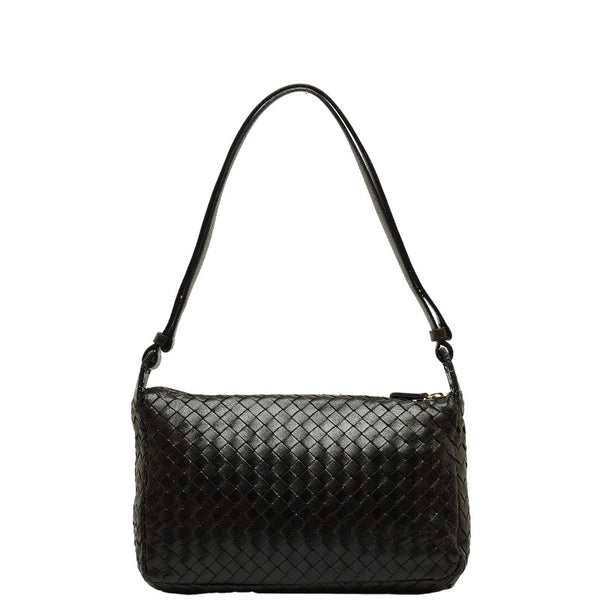 ボッテガヴェネタ イントレチャート ワンショルダーバッグ ブラウン レザー レディース BOTTEGAVENETA 【中古】