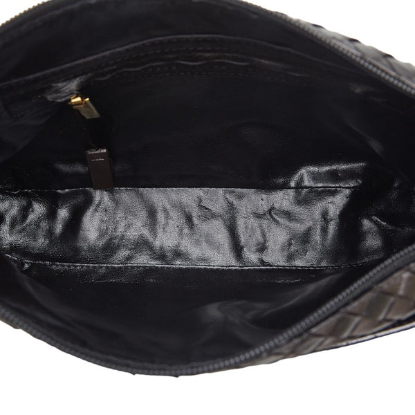 ボッテガヴェネタ イントレチャート ワンショルダーバッグ ブラウン レザー レディース BOTTEGAVENETA 【中古】
