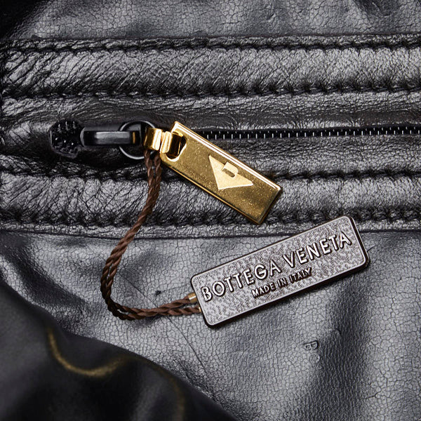 ボッテガヴェネタ イントレチャート ワンショルダーバッグ ブラウン レザー レディース BOTTEGAVENETA 【中古】