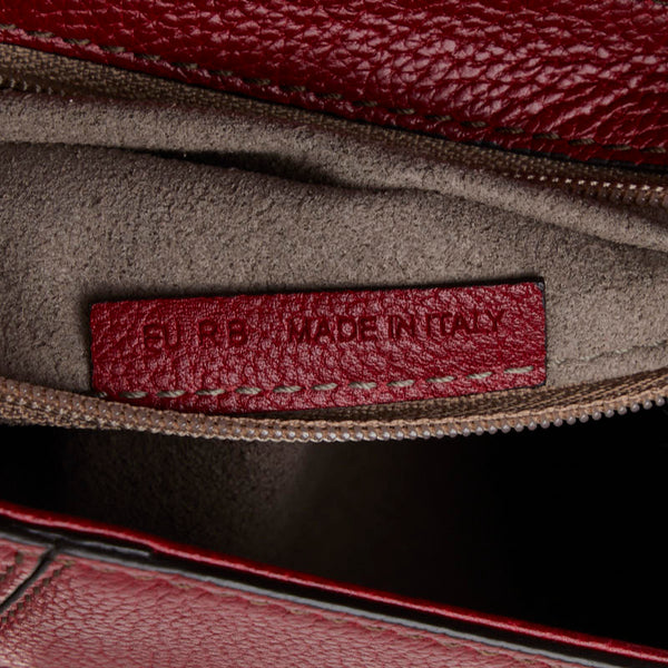 カルティエ クラシック フェミニンライン ワンショルダーバッグ ハンドバッグ レッド レザー レディース CARTIER 【中古】