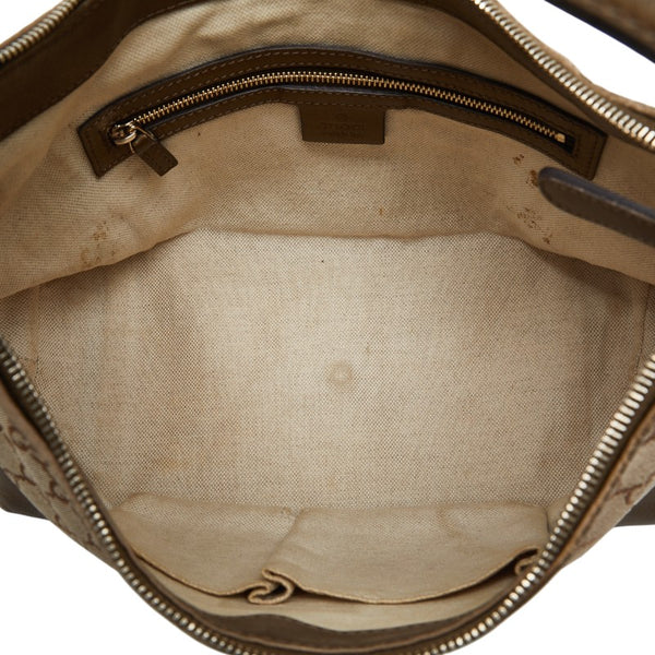 グッチ GGキャンバス ハード ワンショルダーバッグ ハンドバッグ 269959 ブラウン キャンバス レザー レディース GUCCI 【中古】