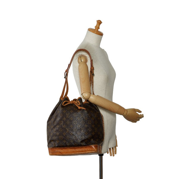 ルイ ヴィトン モノグラム ノエ ショルダーバッグ M42224 ブラウン PVC レザー レディース LOUIS VUITTON 【中古】