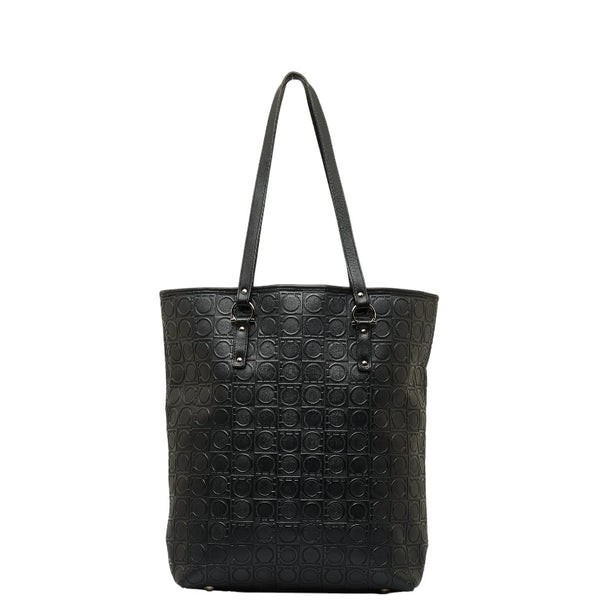 サルヴァトーレフェラガモ ガンチーニ ハンドバッグ ショルダーバッグ AU-21 4909 ブラック レザー レディース Salvatore Ferragamo 【中古】