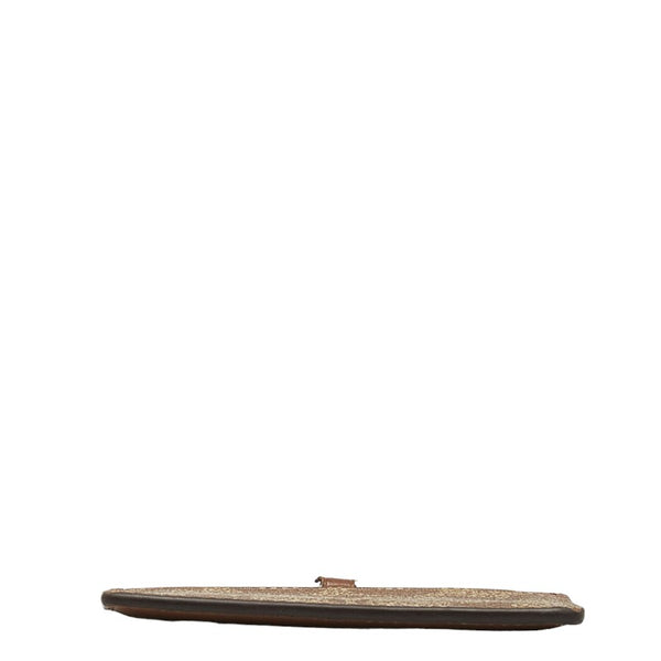 コーチ シグネチャー ネックストラップ パスケース IDケース ブラウン PVC レザー レディース COACH 【中古】