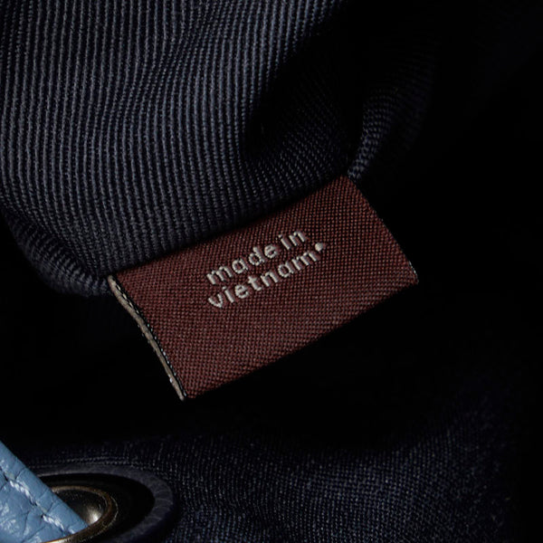 コーチ シグネチャー ロゴ シルバー金具 ビリー リュック バックパック F25893 ブルー キャンバス レザー レディース COACH 【中古】