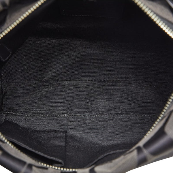 コーチ シグネチャー 斜め掛け ショルダーバッグ F15068 ブラック キャンバス レザー レディース COACH 【中古】