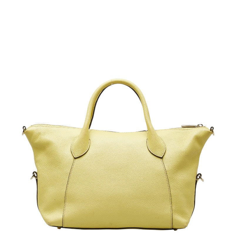 FURLA イエロー レザー ハンドバッグ フルラ FURLA バッグ （イエロー） -ファッション通販 FASHION
