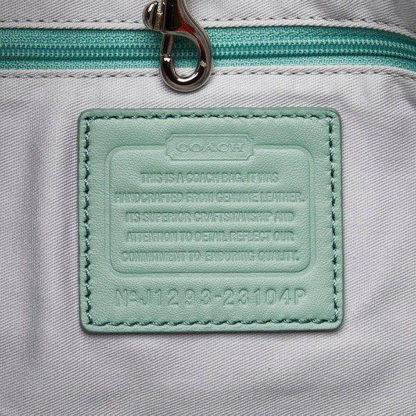 コーチ ロゴ トートバッグ ショルダーバッグ 23104P オレンジ レザー レディース COACH 【中古】