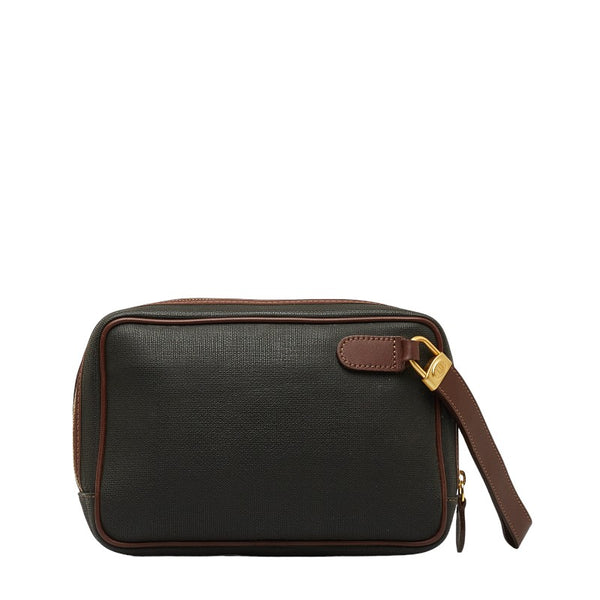 ダンヒル クラッチバッグ セカンドバッグ ブラウン ゴールド PVC レザー メンズ Dunhill 【中古】