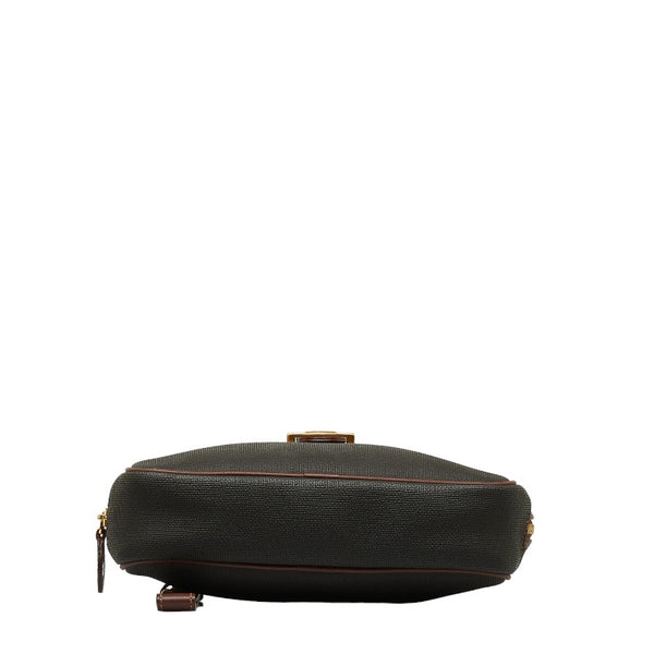 ダンヒル クラッチバッグ セカンドバッグ ブラウン ゴールド PVC レザー メンズ Dunhill 【中古】