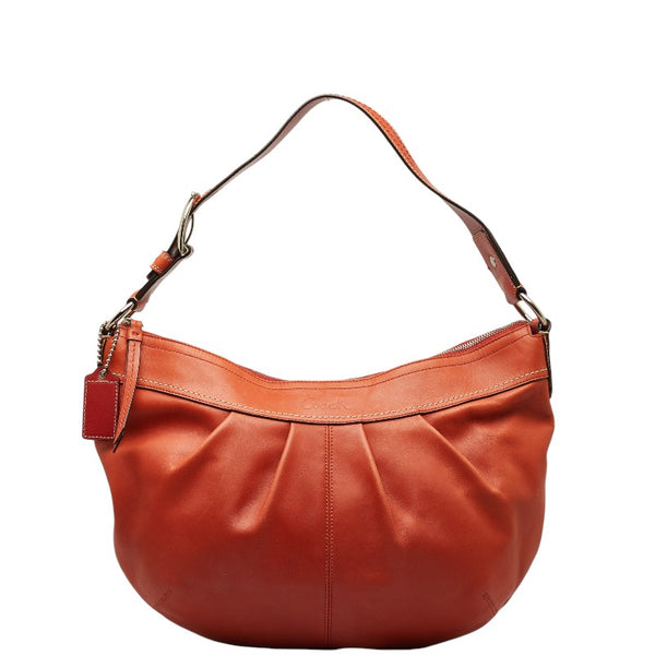 コーチ ハンドバッグ ワンショルダーバッグ F13731 オレンジ レザー レディース COACH 【中古】