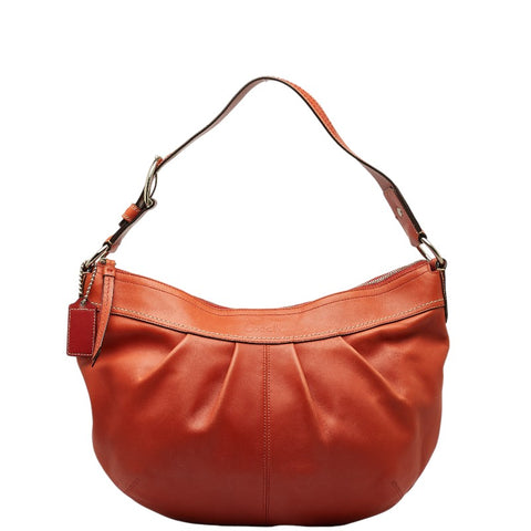 コーチ ハンドバッグ ワンショルダーバッグ F13731 オレンジ レザー レディース COACH 【中古】