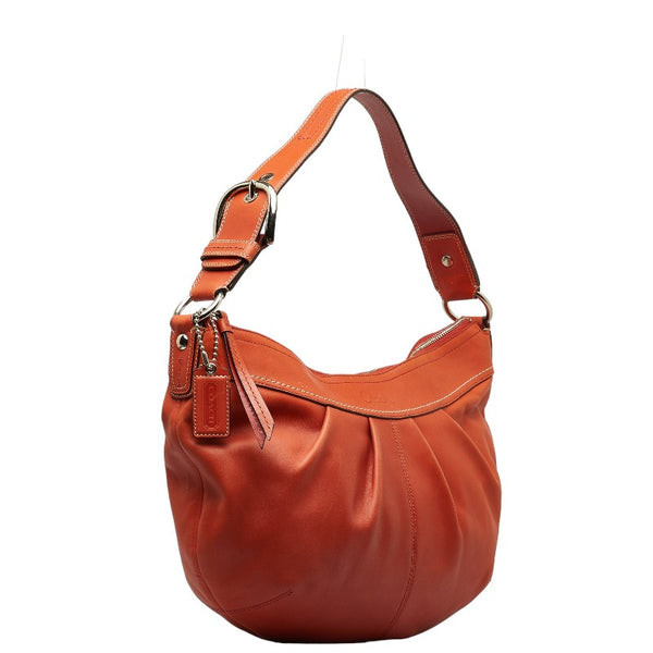 コーチ ハンドバッグ ワンショルダーバッグ F13731 オレンジ レザー レディース COACH 【中古】