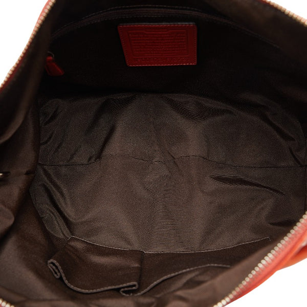 コーチ ハンドバッグ ワンショルダーバッグ F13731 オレンジ レザー レディース COACH 【中古】