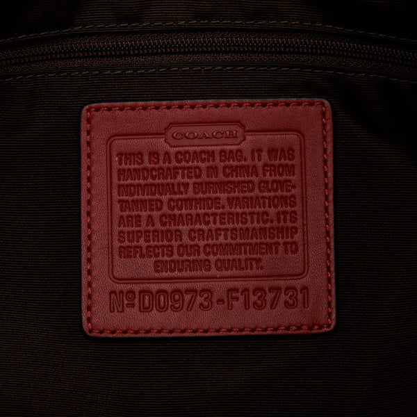 コーチ ハンドバッグ ワンショルダーバッグ F13731 オレンジ レザー レディース COACH 【中古】
