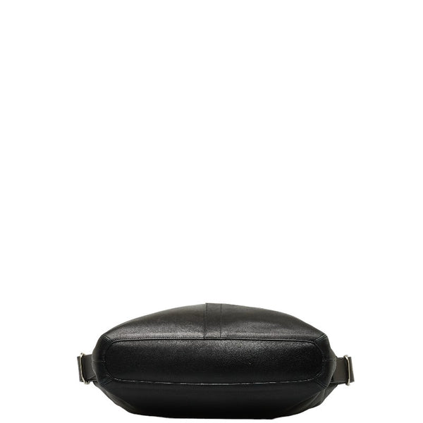 コーチ 斜め掛け ショルダーバッグ 9177 ブラック シルバー レザー レディース COACH 【中古】