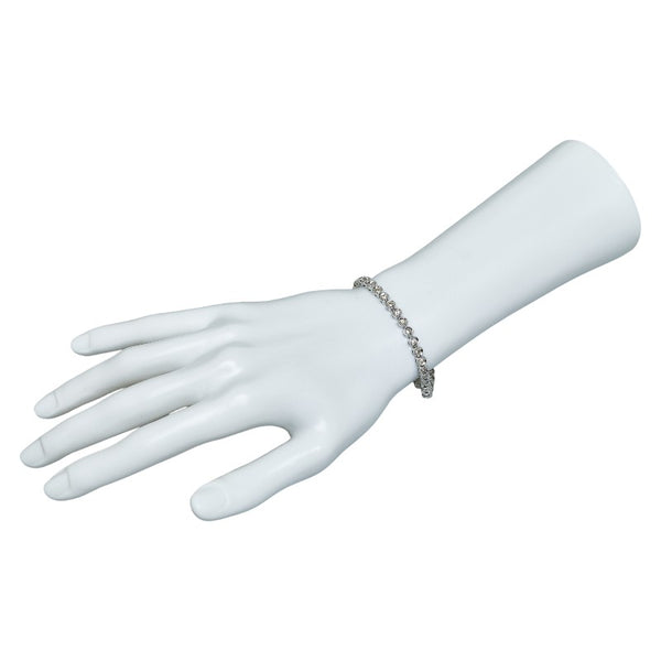 Pt850 プラチナ ダイヤ2.00ct テニス チェーン  ブレスレット レディース 【中古】