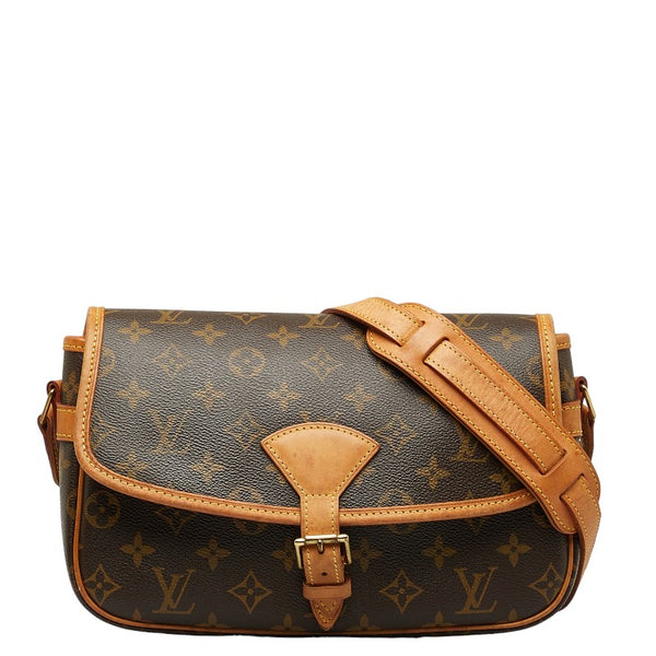 ルイ ヴィトン モノグラム ソローニュ 斜め掛け ショルダーバッグ M42250 ブラウン PVC レザー レディース LOUIS VUITTON 【中古】
