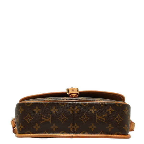 ルイ ヴィトン モノグラム ソローニュ 斜め掛け ショルダーバッグ M42250 ブラウン PVC レザー レディース LOUIS VUITTON 【中古】