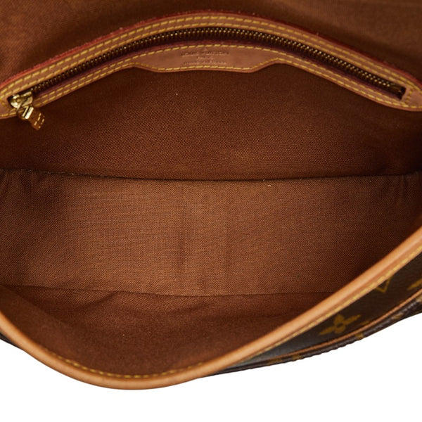 ルイ ヴィトン モノグラム ソローニュ 斜め掛け ショルダーバッグ M42250 ブラウン PVC レザー レディース LOUIS VUITTON 【中古】