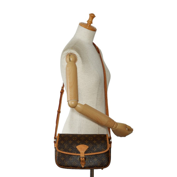 ルイ ヴィトン モノグラム ソローニュ 斜め掛け ショルダーバッグ M42250 ブラウン PVC レザー レディース LOUIS VUITTON 【中古】