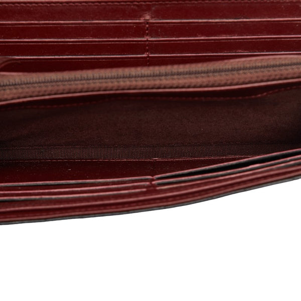 シャネル ココマーク マトラッセ 長財布 ブラック キャビアスキン レディース CHANEL 【中古】