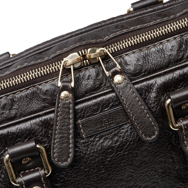 グッチ グッチシマ ビジネスバッグ 201480 ブラウン レザー メンズ GUCCI 【中古】