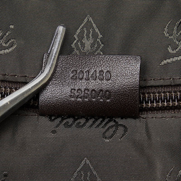 グッチ グッチシマ ビジネスバッグ 201480 ブラウン レザー メンズ GUCCI 【中古】