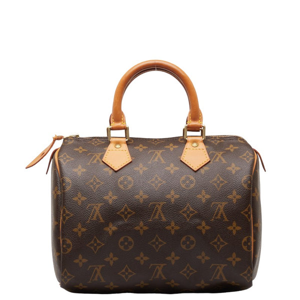 ルイ ヴィトン モノグラム スピーディ25 ハンドバッグ ミニボストンバッグ M41528 ブラウン PVC レザー レディース LOUIS VUITTON 【中古】
