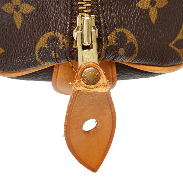 ルイ ヴィトン モノグラム スピーディ25 ハンドバッグ ミニボストンバッグ M41528 ブラウン PVC レザー レディース LOUIS VUITTON 【中古】