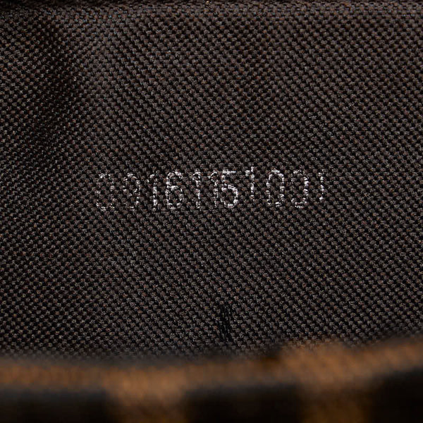 フェンディ ズッカ ワンショルダーバッグ ハンドバッグ 16115 ブラウン キャンバス レザー レディース FENDI 【中古】