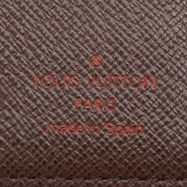 ルイ ヴィトン ダミエ アジェンダPM 手帳カバー システム手帳 R20700 ブラウン PVC レザー レディース LOUIS VUITTON 【中古】