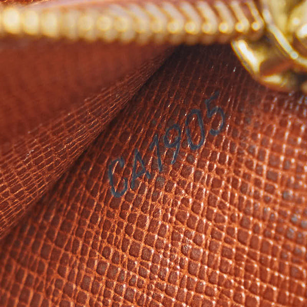 ルイ ヴィトン モノグラム ポシェット ポルト モネ クレディ 長財布 M61725 ブラウン PVC レザー レディース LOUIS VUITTON 【中古】