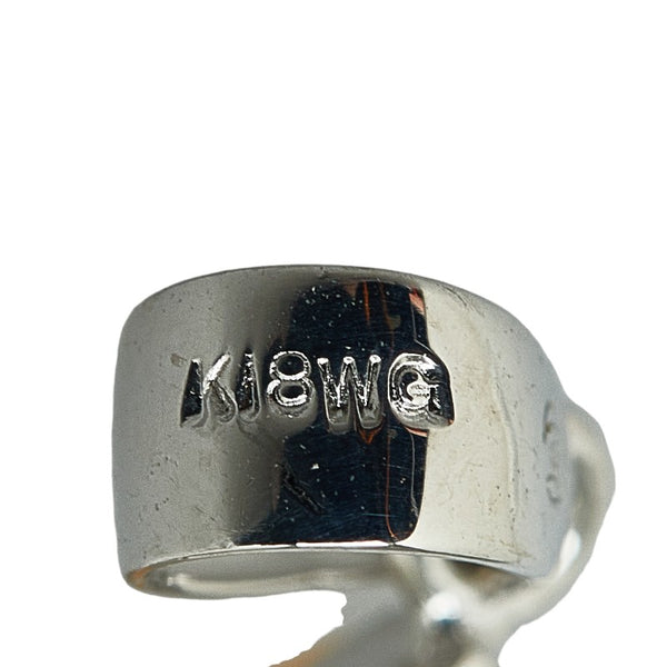 タサキ K18WG ホワイトゴールド マベパール約14×20mm ペンダントトップ レディース TASAKI 【中古】
