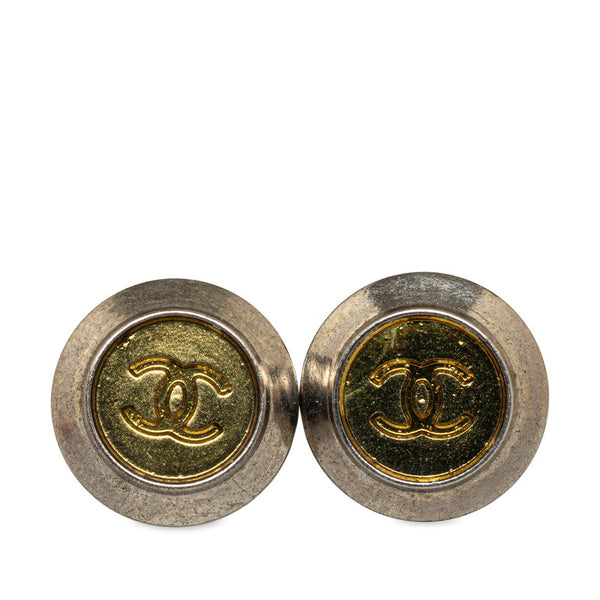シャネル ココマーク ピアス シルバー ゴールド メタル レディース CHANEL 【中古】