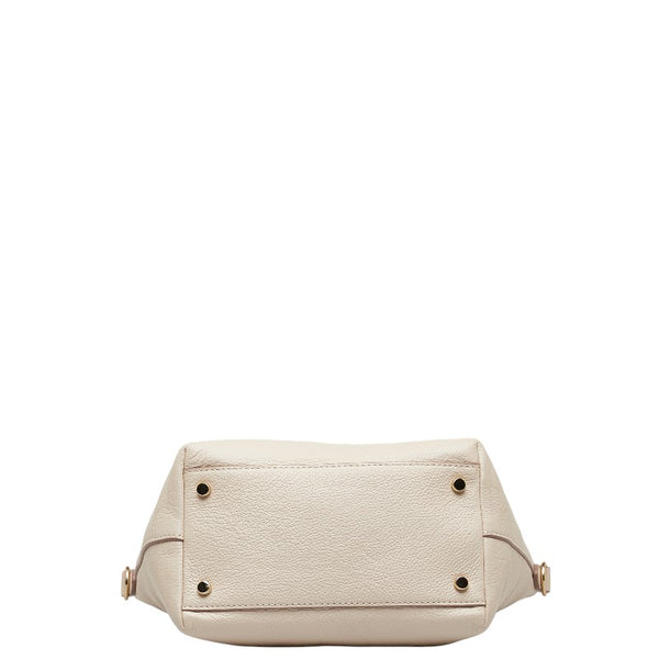 ケイトスペード ハンドバッグ ショルダーバッグ 2WAY ベージュ ゴールド レザー レディース Kate Spade 【中古】