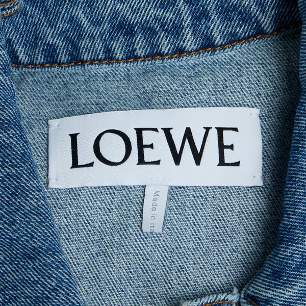 ロエベ アナグラム デニムジャケット サイズ：32 S359Y50X23 ブルー デニム レディース LOEWE 【中古】
