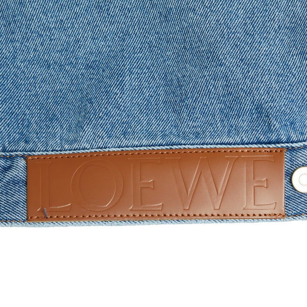 ロエベ アナグラム デニムジャケット サイズ：32 S359Y50X23 ブルー デニム レディース LOEWE 【中古】