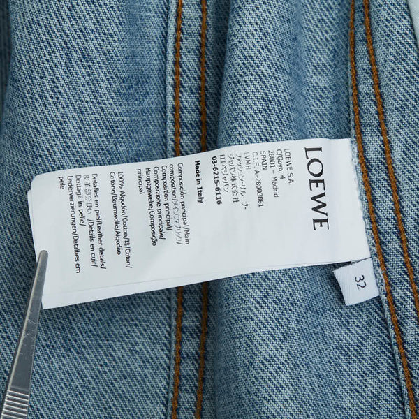 ロエベ アナグラム デニムジャケット サイズ：32 S359Y50X23 ブルー デニム レディース LOEWE 【中古】